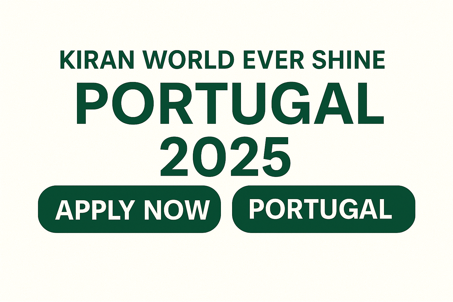 Kiran World Ever Shine Portugal Jobs 2025