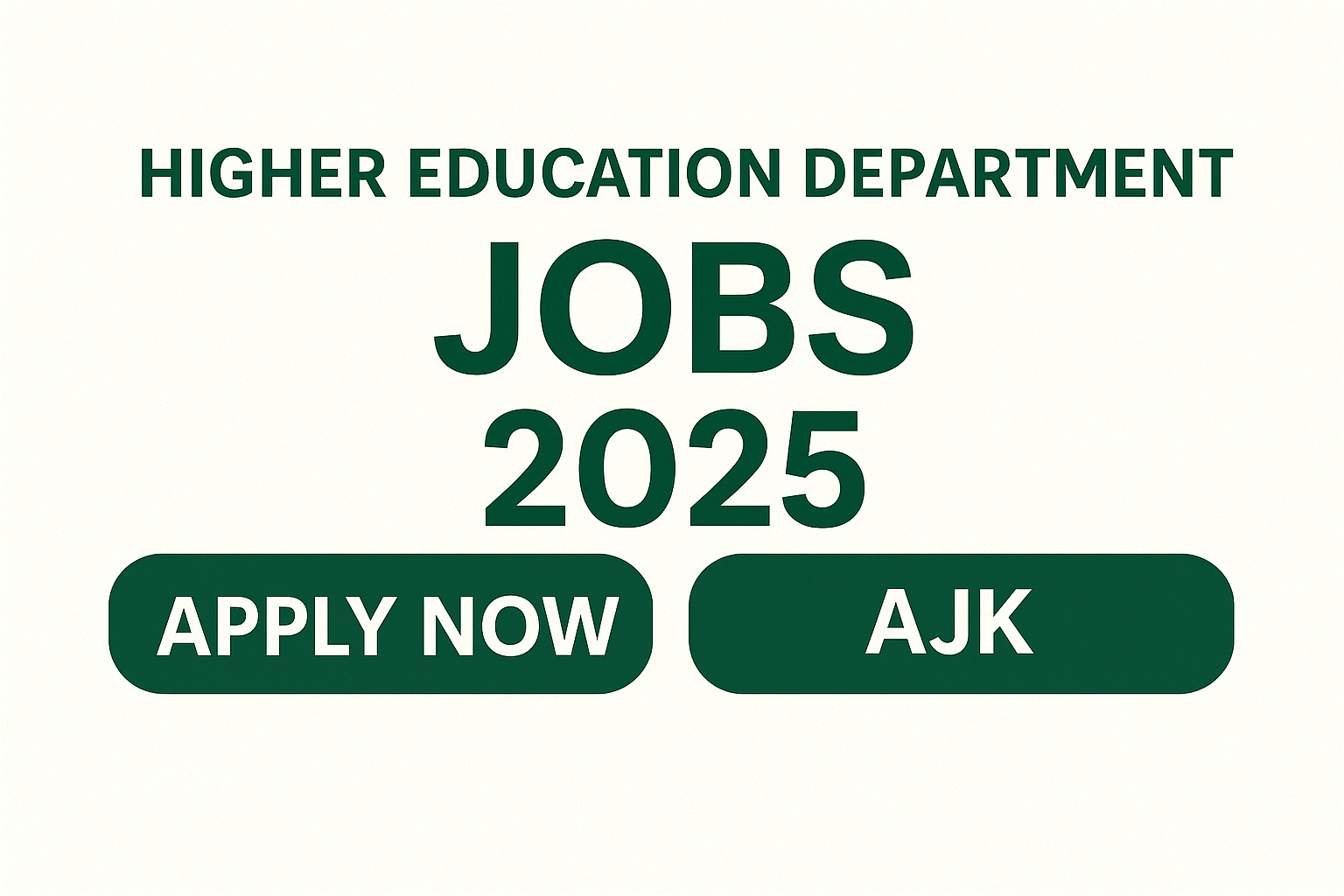 Higher Education Department AJK Jobs 2025